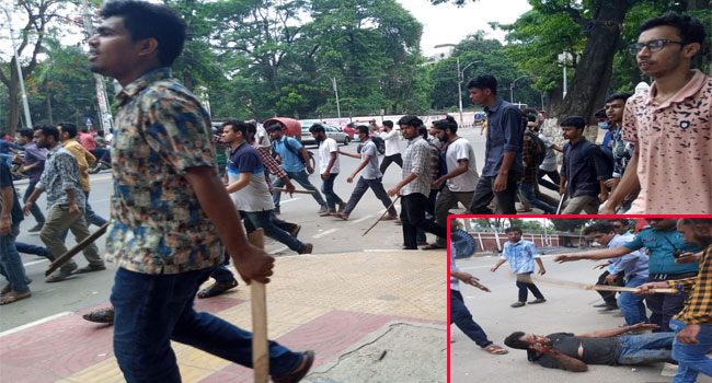 ঢাবিতে ছাত্রলীগের হামলায় ছাত্রদলের অর্ধ শতাধিক নেতাকর্মী আহত
