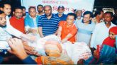 জকিগঞ্জ উপজেলায় বন্যার্তদের মাঝে সিলেট জেলা বিএনপির ত্রাণ বিতরণ