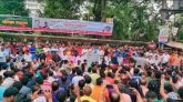 প্রেসক্লাবের সামনে যুবদলের বিক্ষোভ সমাবেশে জনতার ঢল