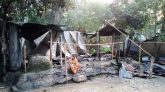 বিয়ানীবাজারে ভোররাতে বসতঘর আগুনে পুড়ে ছাই