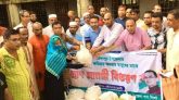 সিলেট জেলা বিএনপির উদ্যোগে জৈন্তাপুর উপজেলা খাদ্য সামগ্রী বিতরণ