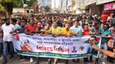 বিদ্যুত ও জ্বালানী খাতে অব্যবস্থানার প্রতিবাদে সিলেট জেলা ও মহানগর স্বেচ্ছাসেবক দলের বিক্ষোভ