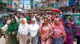 জ্বালানি তেলের মূল্য বৃদ্ধির প্রতিবাদে সুনামগঞ্জে জাতীয় পার্টির মিছিল
