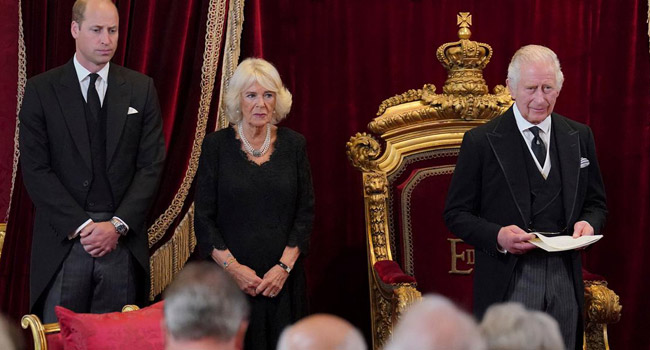 ব্রিটেনের রাজা হিসেবে তৃতীয় চার্লসের শপথ