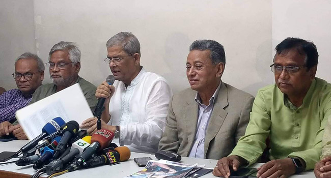 সরকারের নতজানু নীতির কারণেই মিয়ানমারের ঔদ্ধত্যপূর্ণ আচরণ বাড়ছে : ফখরুল