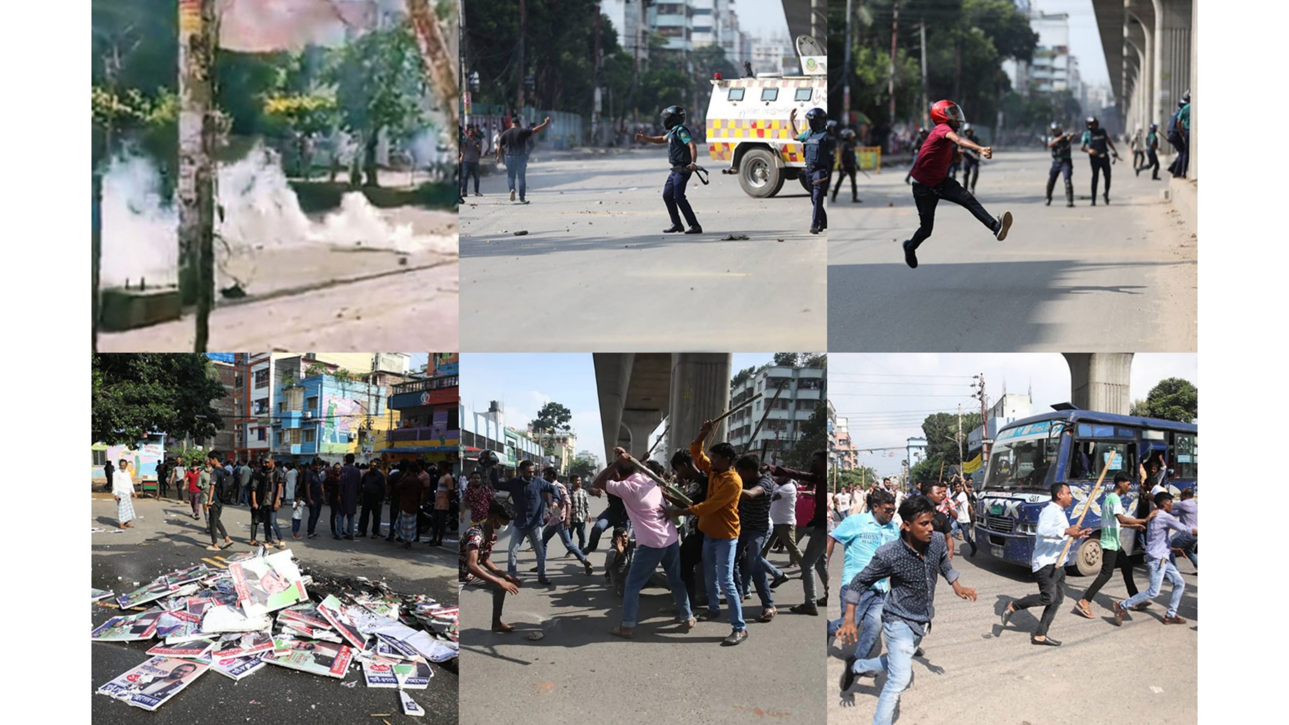 রাজধানীর মিরপুরে বিএনপি-আ’লীগ সংঘর্ষ