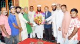 জেলা পরিষদ নির্বাচনে সদস্য পদে বিজয়ী হওয়ায় মোছাদ্দিক আহমদকে সংবর্ধনা প্রদান
