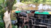সুনামগঞ্জে যাত্রীবাহী বাস খাদে পড়ে নিহত ১