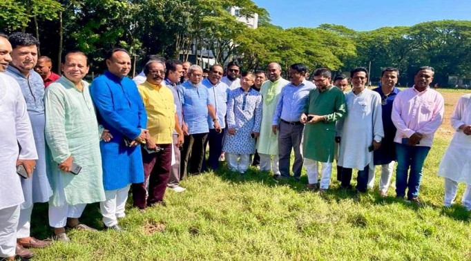 সিলেটে গণসমাবেশের স্থান পরিদর্শন করলেন বিএনপি নেতারা