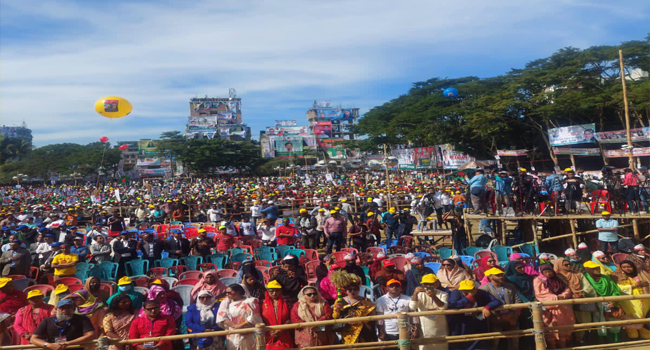 তিন ঘণ্টা আগেই সিলেটে গণসমাবেশ শুরু