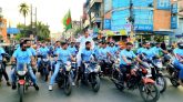 গণসমাবেশ সফলে সিলেট নগরীতে মোটরসাইকেল র‍্যালী