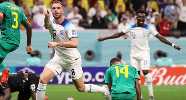 সেনেগালকে বড় ব্যবধানে হারিয়ে কোয়ার্টার ফাইনালে ইংল্যান্ড