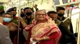 যাত্রী হয়ে মেট্রোরেলে প্রধানমন্ত্রী