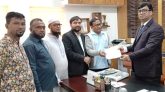 নদী ভাঙ্গন ও বন্যা সমস্যার সমাধানের দাবিতে স্মারকলিপি প্রদান
