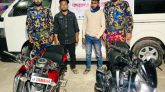 ছাতকে দুটি চোরাই মোটর সাইকেলসহ আটক ২
