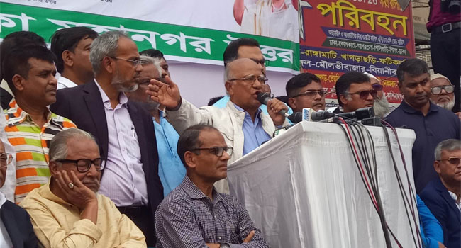 জনগণ সরকারকে বিদায় করার জন্য রাস্তায় নেমেছে : খন্দকার মোশাররফ