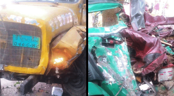গোলাপগঞ্জে ট্রাক চাপায় দুই অটোরিকশা যাত্রী নিহত