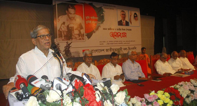 স্বাধীনতার চেতনা কি লুট চুরি জোর করে ক্ষমতায় বসে থাকা, প্রশ্ন ফখরুলের