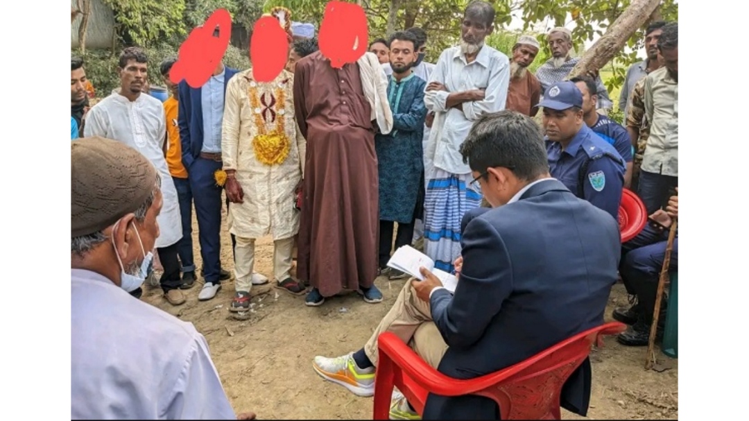 বন্ধ হলো বিয়ে, পরিবার দিলো জরিমানা ও মুচলেকা