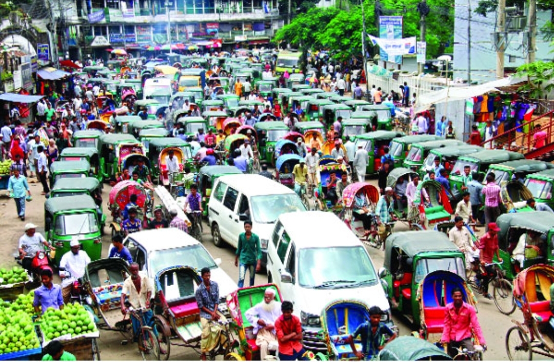 যানজটে অতিষ্ঠ সিলেট নগরবাসী