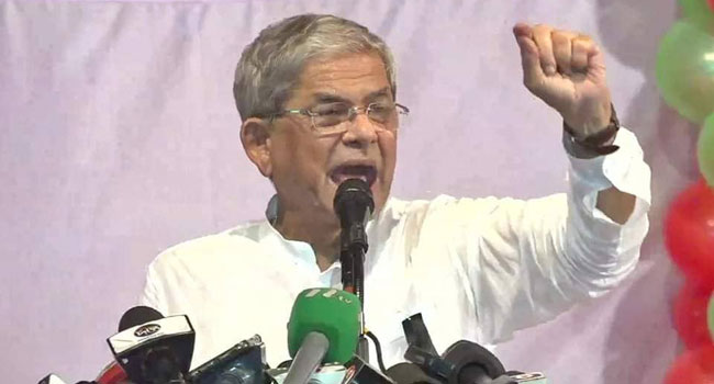 সরকার ভোটারশূন্য একতরফা নির্বাচন করার জন্য উঠেপড়ে লেগেছে : মির্জা ফখরুল
