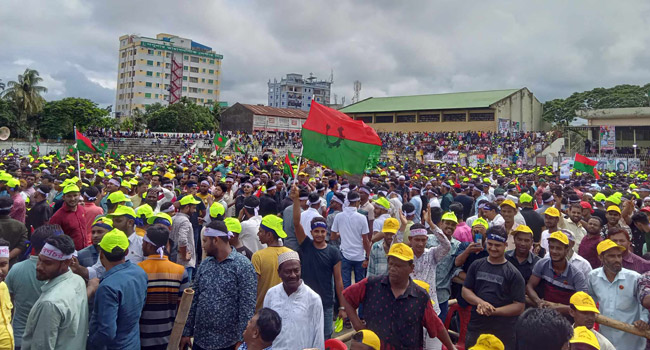 নোয়াখালীতে বিএনপির পদযাত্রা : জড়ো হচ্ছেন নেতাকর্মীরা