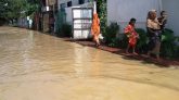 ভারী বৃষ্টি ও পাহাড়ি ঢলে কমলগঞ্জে পানিবন্দী ২০০ পরিবার