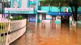 সিলেটে টানা বৃষ্টি, ওসমানী হাসপাতালের ভেতরে পানি