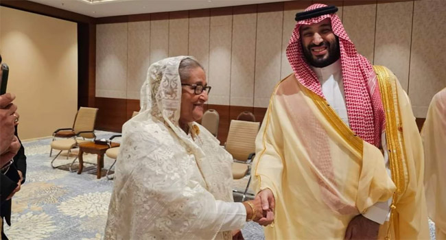 সম্ভাব্য সব ক্ষেত্রে ঢাকার সাথে সহযোগিতা বাড়াবে রিয়াদ : সৌদি ক্রাউন প্রিন্স