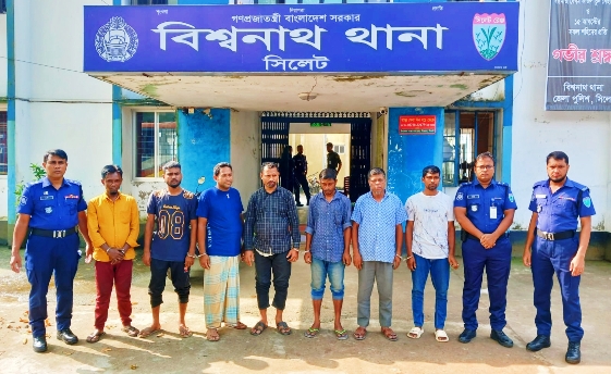 সিলেটে পুলিশের বিশেষ অভিযানে ৩১ আসামী গ্রেপ্তার