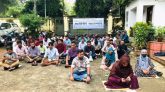 সিলেট মেডিকেল বিশ্ববিদ্যালয়ের কর্মচারীদের প্রতীকী অনশন