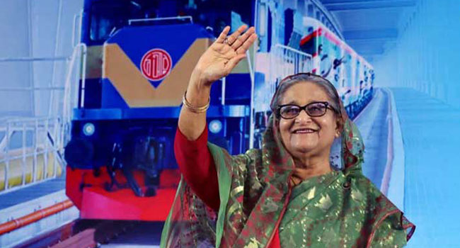 ঢাকা-ভাঙ্গা রেল সার্ভিস উদ্বোধন করলেন প্রধানমন্ত্রী