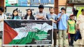 ফিলিস্তিনে ইসরায়েলি আগ্রাসনের প্রতিবাদে সিলেটে ছাত্র ইউনিয়নের সমাবেশ