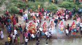 কমলগঞ্জে প্রতীমা বিসর্জনে সমাপ্ত হলো শারদীয় দুর্গোৎসব