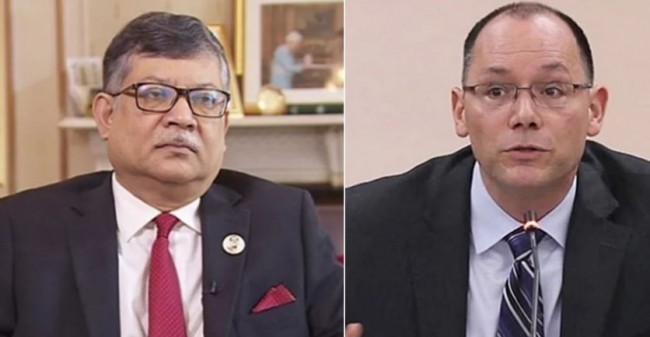 পররাষ্ট্র সচিবের সাথে বৈঠক করছেন পিটার হাস