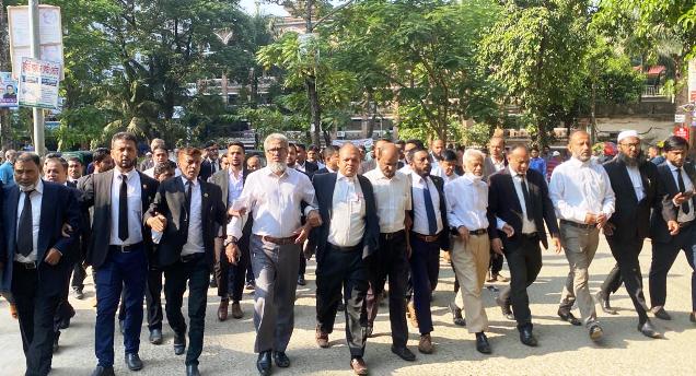সিলেটে জাতীয়তাবাদী আইনজীবী ফোরামের মিছিল-সমাবেশ