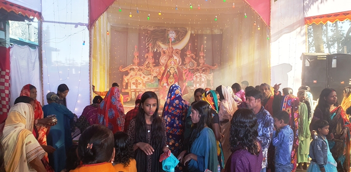 কমলগঞ্জে চা শ্রমিকদের ২৩তম কাত্যায়ানী পূজা সম্পন্ন