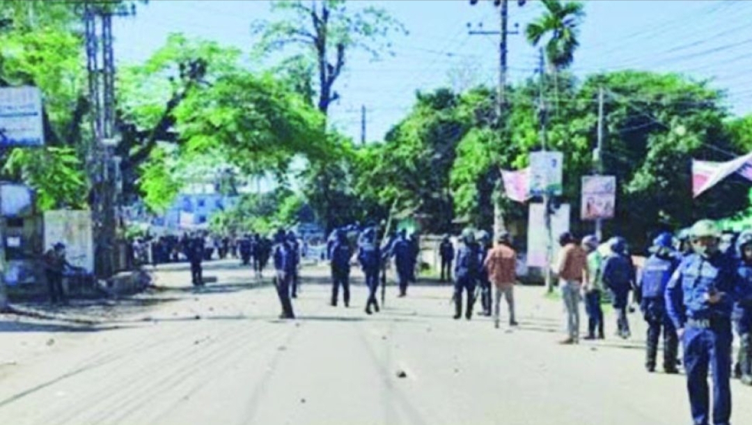 সুনামগঞ্জে পুলিশ-বিএনপি সংঘর্ষ