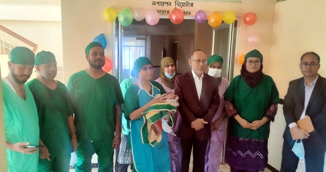 খাদিমপাড়া ৩১ শয্যা বিশিষ্ট হাসপাতালে সিজারিয়ান সেকশনের উদ্বোধন