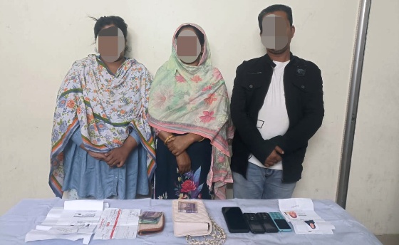 সিলেটে দুই নারীসহ প্রতারক চক্রের ৩ সদস্য আটক