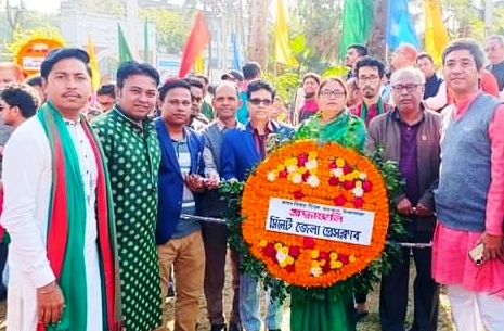 সিলেট জেলা প্রেসক্লাবের পুষ্পস্তবক অর্পন ও আলোচনা সভা