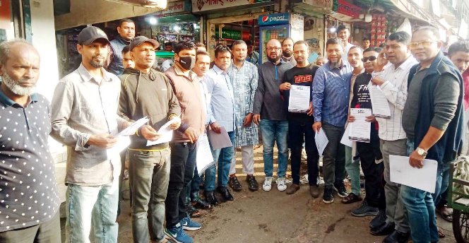 সিলেট মহানগর বিএনপির লিফলেট বিতরণ