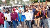 সিলেট জেলা ও মহানগর যুবদলের কালো পতাকা মিছিল