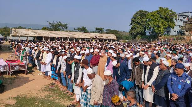 জৈন্তাপুরে নিহত ৩ ছাত্রলীগ কর্মীর দাফন, ১ জনের শেষ কৃত্য সম্পন্ন