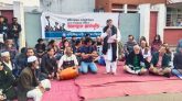 কবি নজরুল অডিটোরিয়াম সংস্কারের দাবীতে অবস্থান কর্মসূচি পালিত