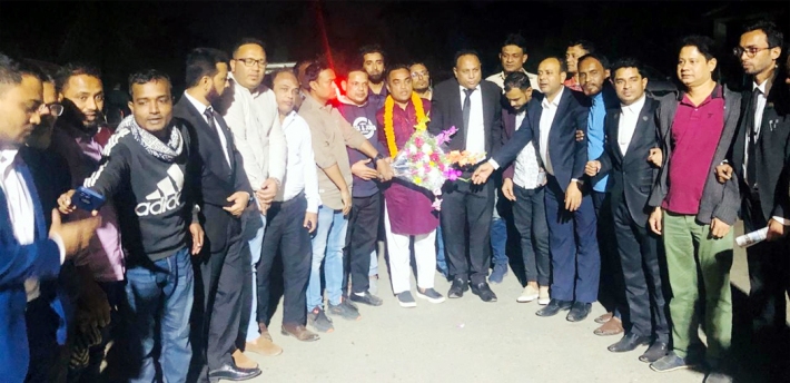 কারামুক্ত সিলেট জেলা যুবদলের সভাপতি এডভোকেট মোমিন