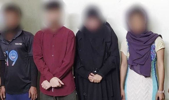 সিলেটে হোটেল বাধন থেকে ৪ নারী পুরুষ আটক