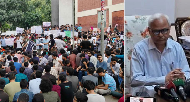 আইনের বাইরে গিয়ে কিছু করা সম্ভব নয় : বুয়েট ভিসি