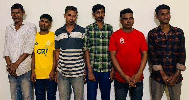 দক্ষিণ সুরমা থেকে ৬ জুয়াড়ি আটক