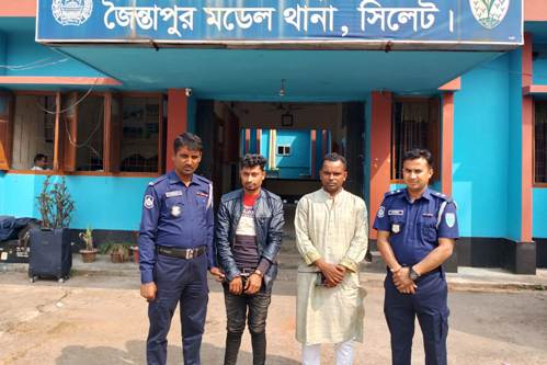 জৈন্তাপুরে ১০৫ বস্তা ভারতীয় চিনিসহ আটক ১